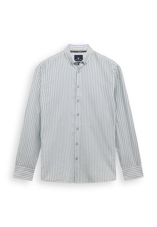 State of Art Shirt LS Striped Y/D middenblauw:wit 21216158