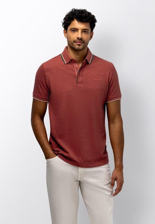 State of Art Poloshirt Piqu? SS O oud roze:kersrood 46116438