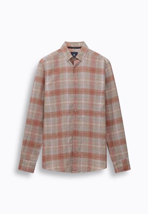 State of Art Shirt LS Checked Y/D beige:oud roze 21516164