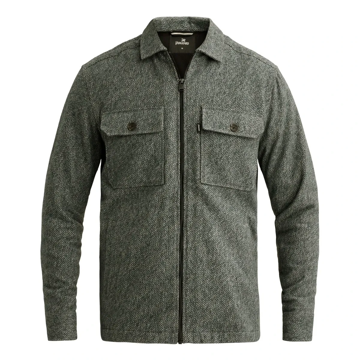Vanguard Long sleeve shirt Solid Brushed Mo Greige VSI2609232