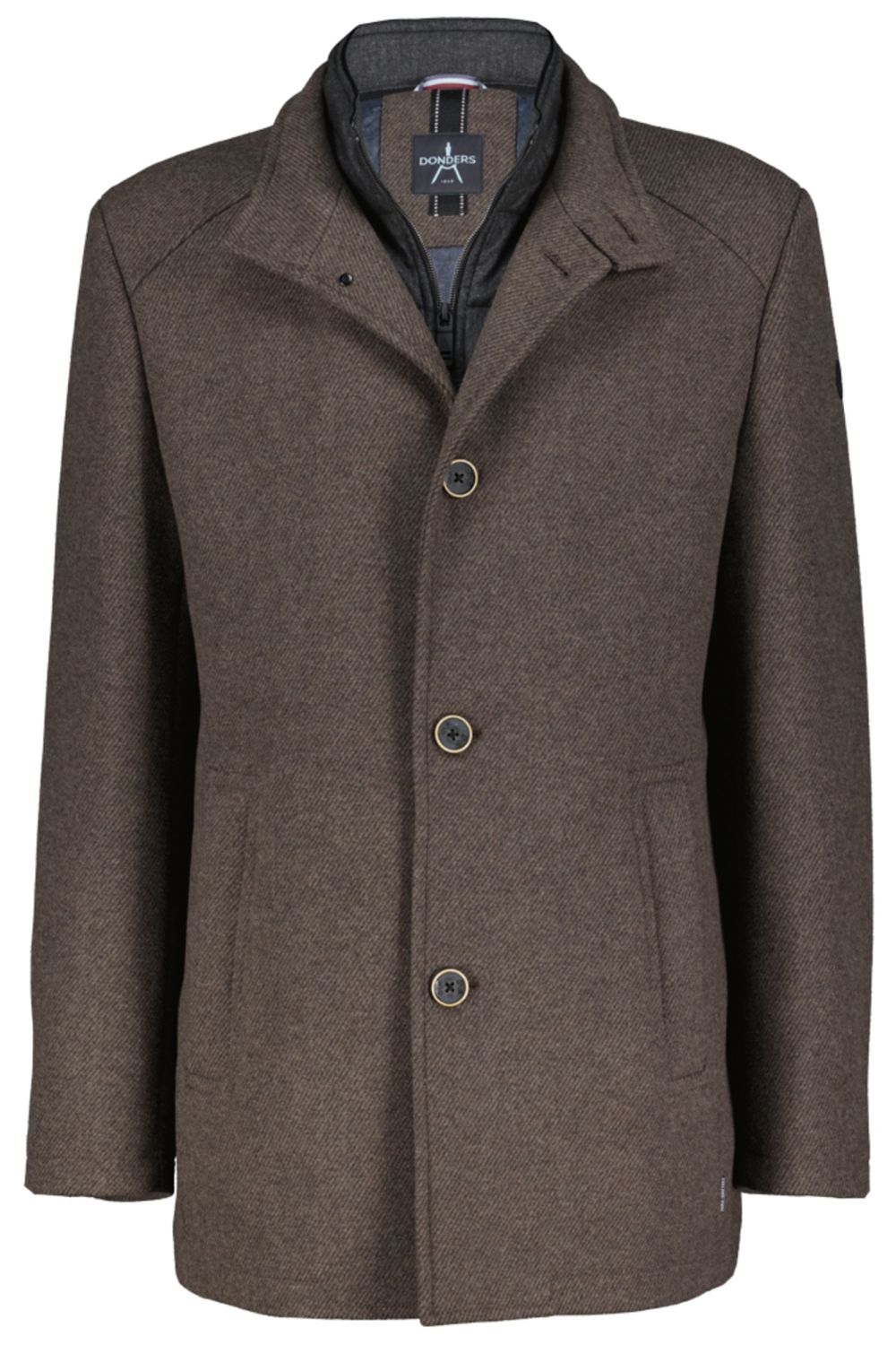 Donders Wool Jacket Black/Brown 22049