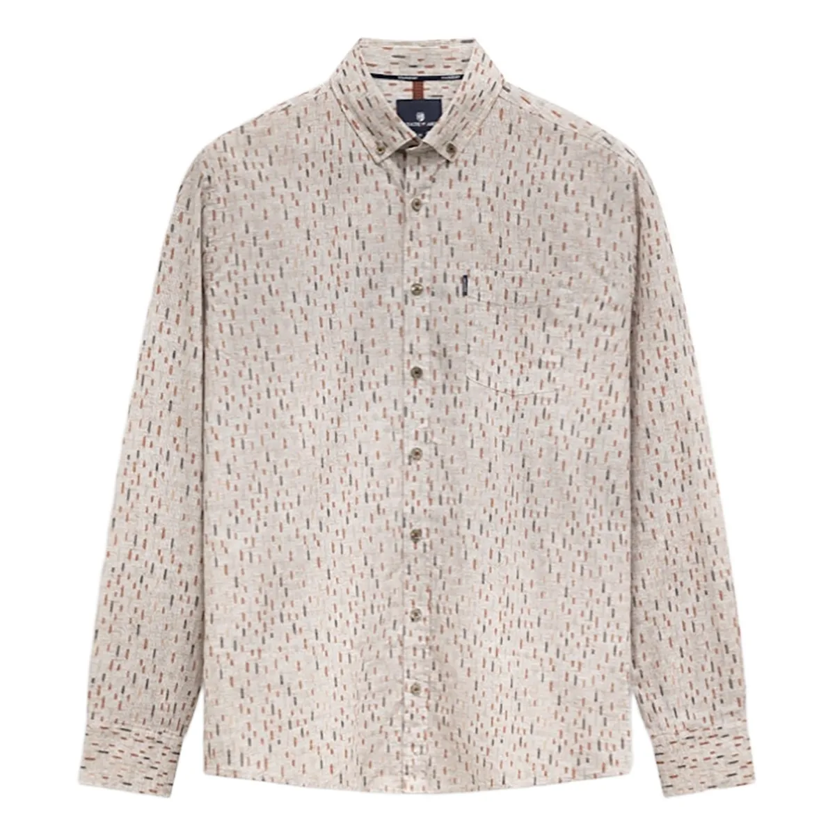 State of Art Shirt LS Print Fine oud roze:donkerbruin 21426266