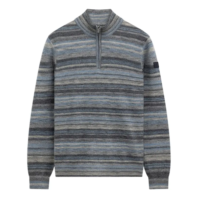 State of Art Pullover Sportzip St grijsblauw:middengrijs 13226081