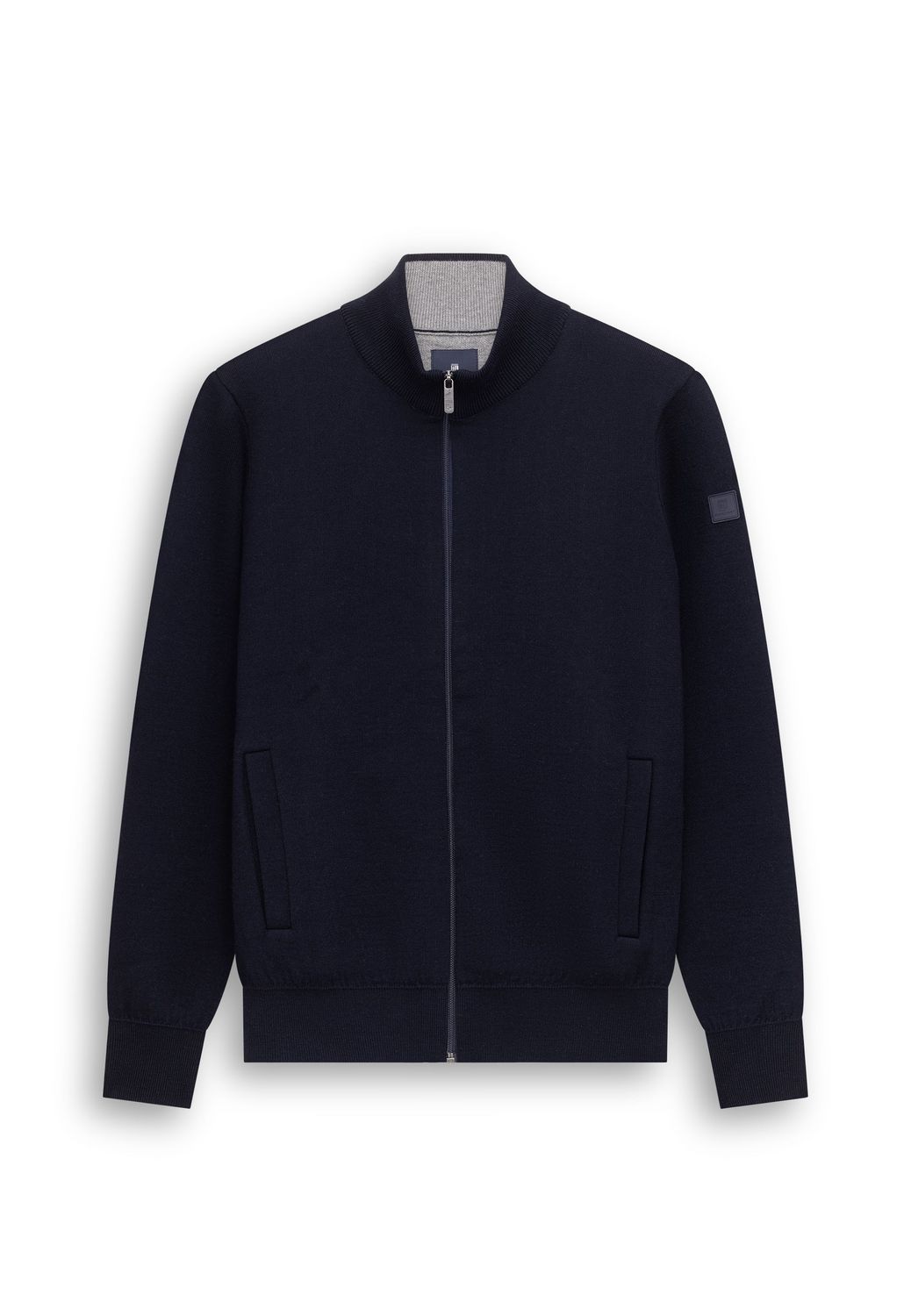 State of Art Cardigan Plain - Ins middengrijs:donkerblauw 16126097