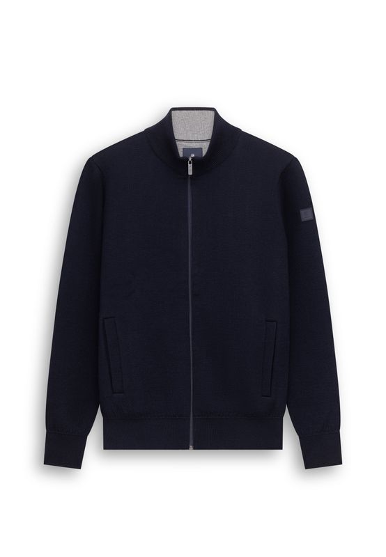 State of Art Cardigan Plain - Ins middengrijs:donkerblauw 16126097