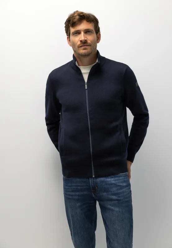 State of Art Cardigan Plain - Ins middengrijs:donkerblauw 16126097