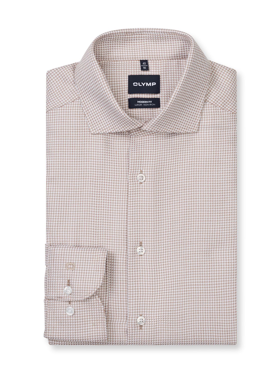 Olymp 136424-Hemden nougat 136424