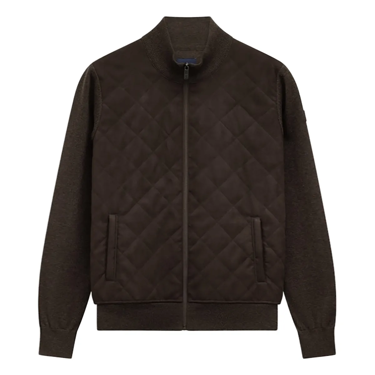 State of Art Cardigan Plain - Pad donkerbruin:uni 16126051