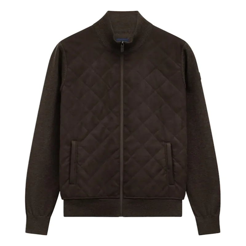 State of Art Cardigan Plain - Pad donkerbruin:uni 16126051
