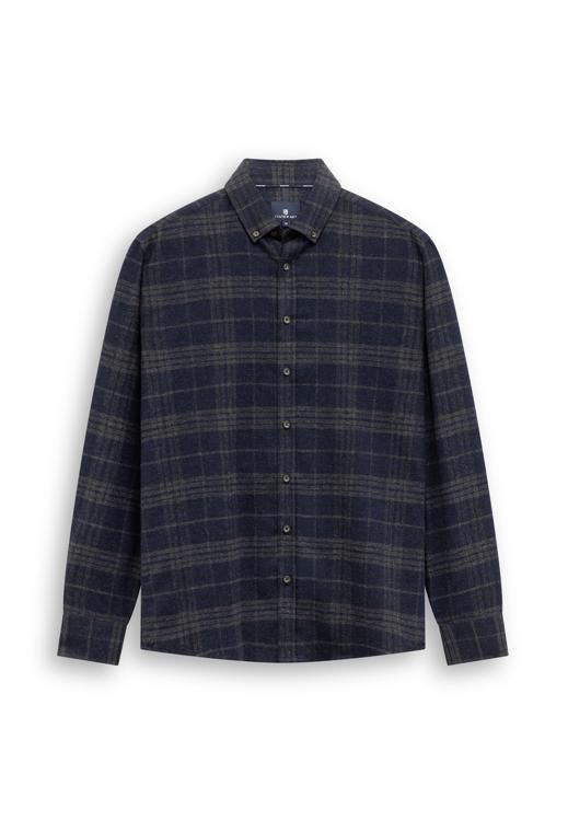 State of Art Shirt LS Checked Y/D donkerblauw:middengrijs 21526220