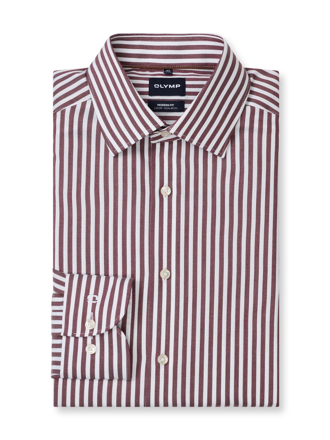 Olymp 128824-Hemden bordeaux 128824