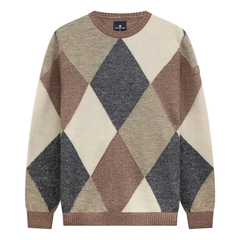 State of Art Pullover Crew-Neck J oud roze:Grint 11426103