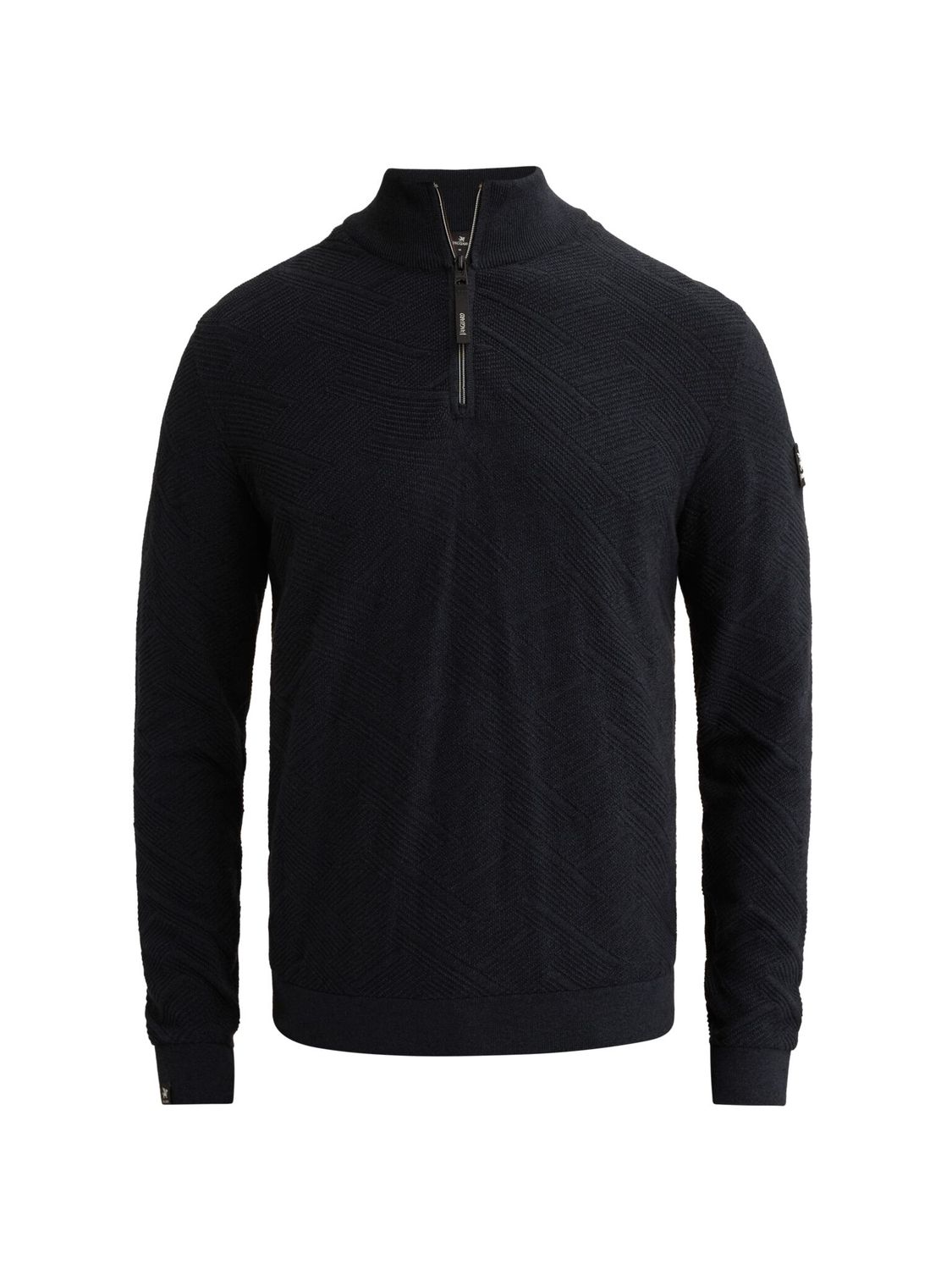 Vanguard Half zip collar cotton mouline Sky Captain VKW2608302