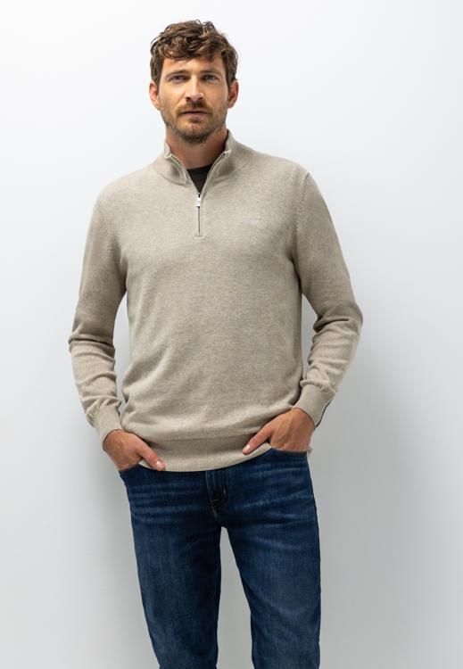 State of Art Pullover Sportzip Pl taupe:uni 13126004