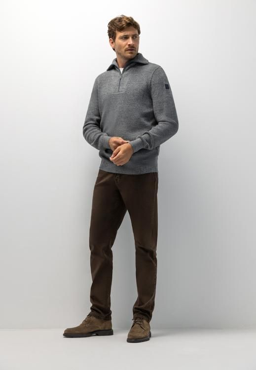 State of Art Pullover Sportzip Pl taupe:Grint 13126087