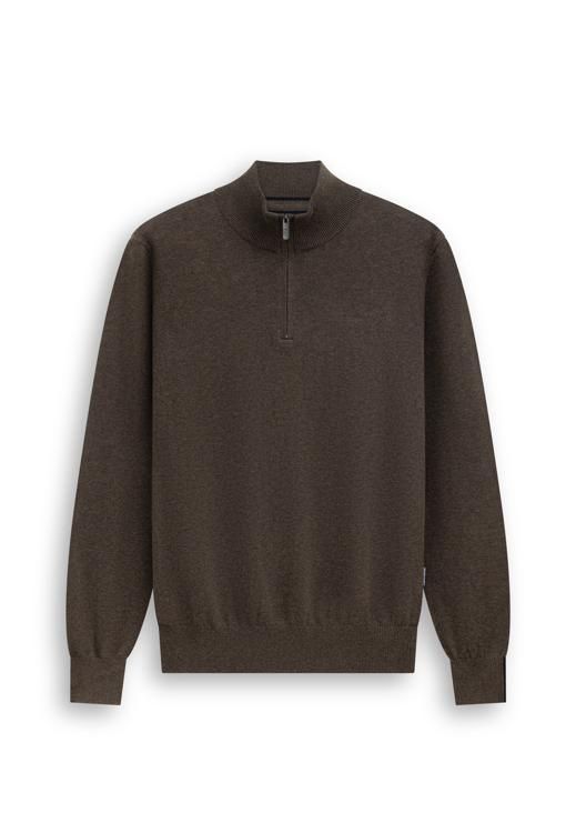 State of Art Pullover Sportzip Pl donkerbruin:uni 13126004