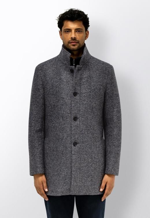 State of Art Jacket Checked - Ins middengrijs:brique 78526827