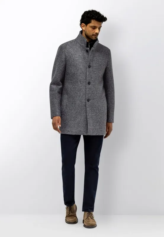 State of Art Jacket Checked - Ins middengrijs:brique 78526827