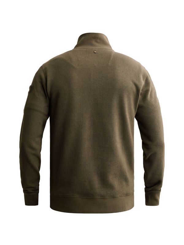 PME Legend Half zip collar flat knit look Beluga PSW2609457