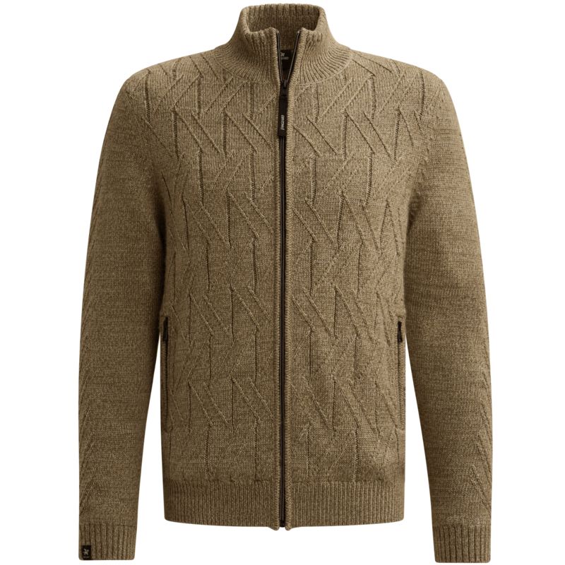 Vanguard Zip jacket wool blend ruler Greige VKC2609370