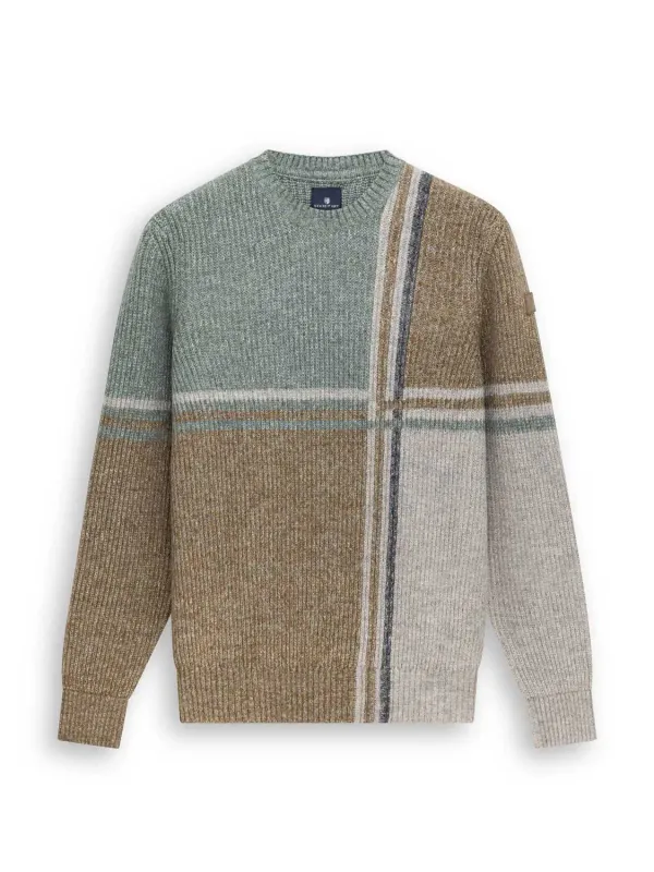 State of Art Pullover Crew-Neck F azuurblauw:lichtgrijs 11526078
