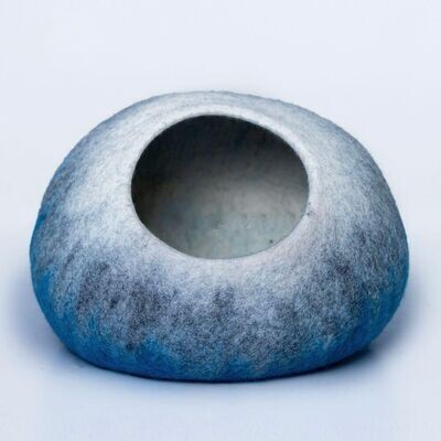Colorful Haven: Multi-Color Strap Round Shape Felt Cat Cave