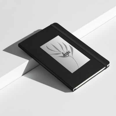Hardcover bound notebook Hope