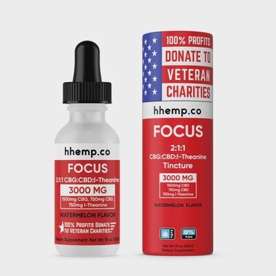 3000mg Tincture -HHemp Co Focus 2-1-1