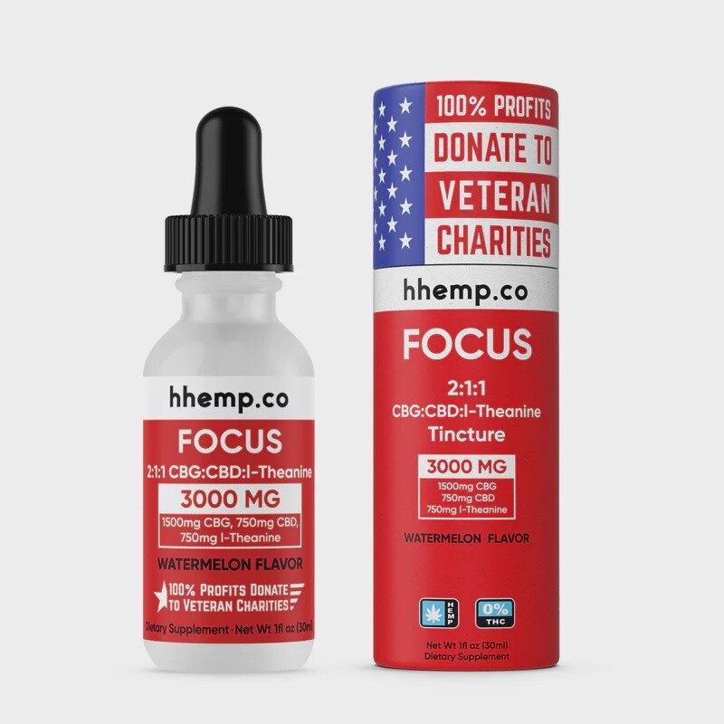 3000mg Tincture -HHemp Co Focus 2-1-1