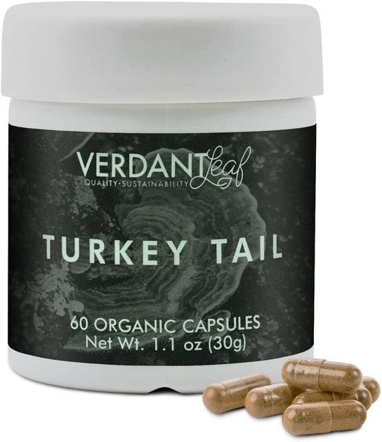 Verdant Leaf Turkey Tail Mushroom Capsules
