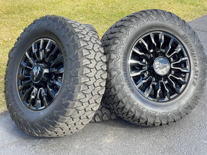 2023 New 18” Chevy Silverado Trail Boss wheels 2500 8 lug 8x180 rims Tires Chevrolet 3500 GMC Sierra