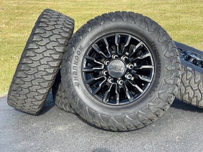 2023 New 18” Chevy Silverado Trail Boss wheels 2500 8 lug 8x180 rims Tires Chevrolet 3500 GMC Sierra