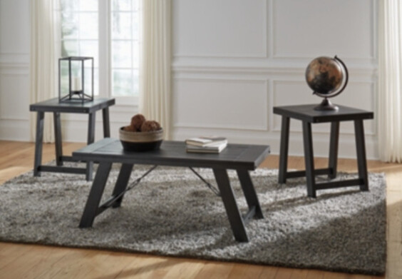 Noorbrook Black Pewter Table (Set of 3)