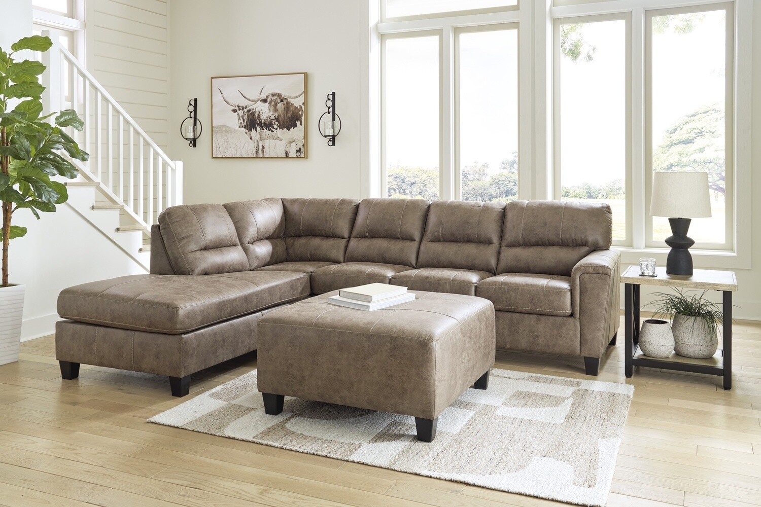 Navi Sofa Chaise - Fossil