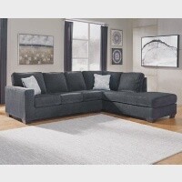 Altari Sofa Chaise - Slate