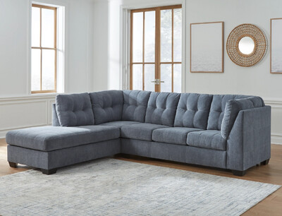Marleton Gray 2-Piece Sectional with Chaise