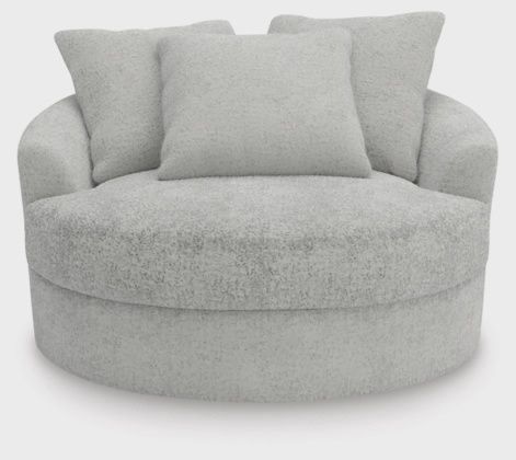Snodoodle Cuddle Plush Oversized Swivel Accent Chair