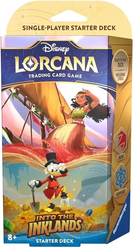 Disney Lorcana TCG: Into The Inklands Ruby and Sapphire Starter Deck