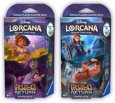 Disney Lorcana TCG: Ursula&#39;s Return - Starter Deck Sapphire &amp; Steel