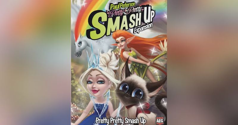 AEG Smash Up: Pretty Pretty - Espansione Gioco Di Carte Con Fate, Principesse, Gattini E Cavalli Mitici
