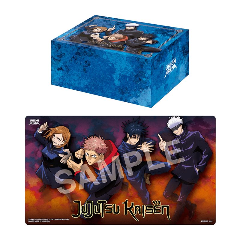 Union Arena: Playmat &amp; Half Storage Box Set- Jujutsu Kaisen