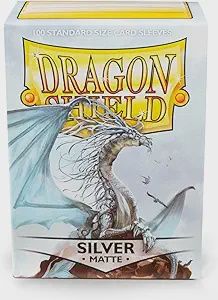Dragon Shield Sleeves: Standard - Matte Silver (100 ct.)
