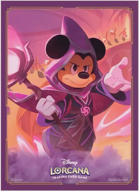 Card Sleeves: Disney Lorcana- Reign of Jafar- Mickey Mouse, Wayward Sorcerer (65ct)