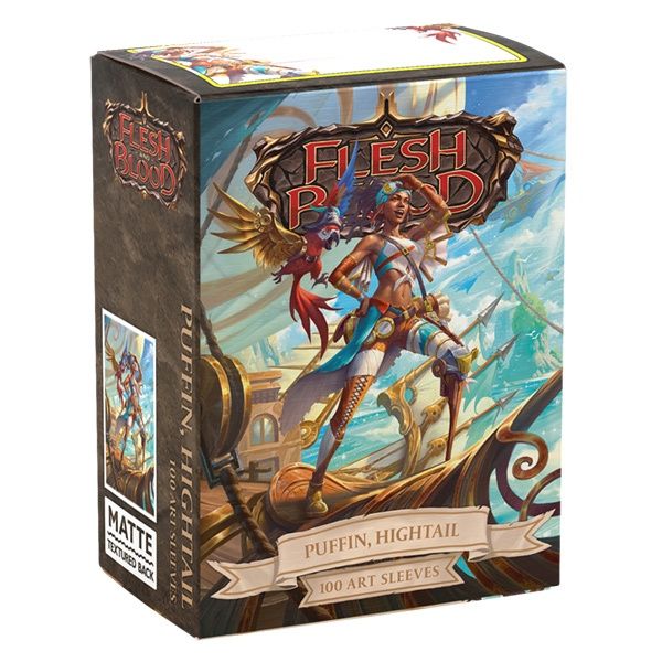 Dragon Shield Sleeves: Standard- Matte &#39;Flesh &amp; Blood Puffin, Hightail the Pirate Hero&#39; Art (100 ct.)