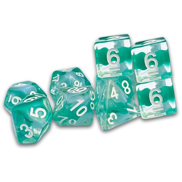 9-Die Set Thracian: Azure Swirl