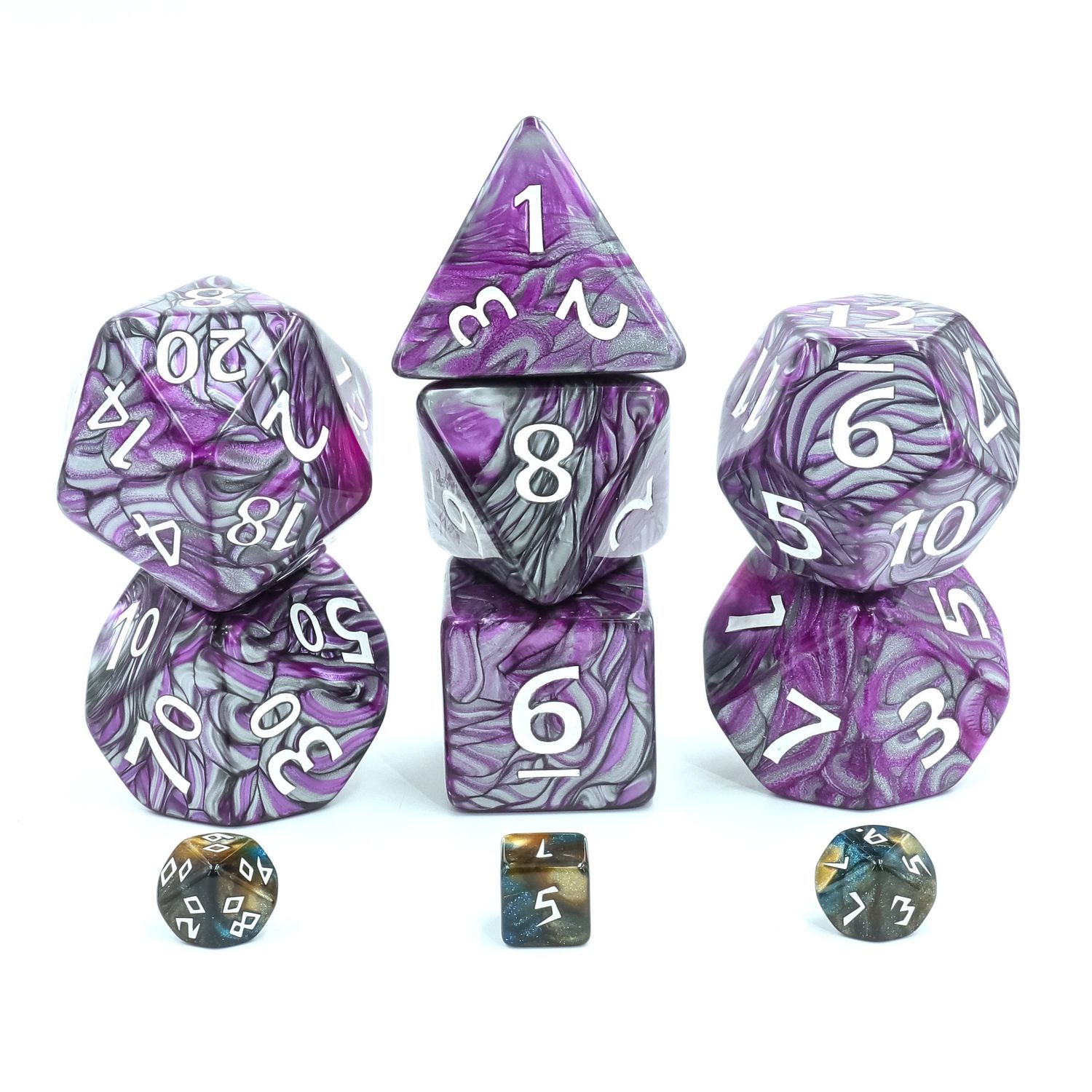 55mm Jumbo Dice - Purple Rain