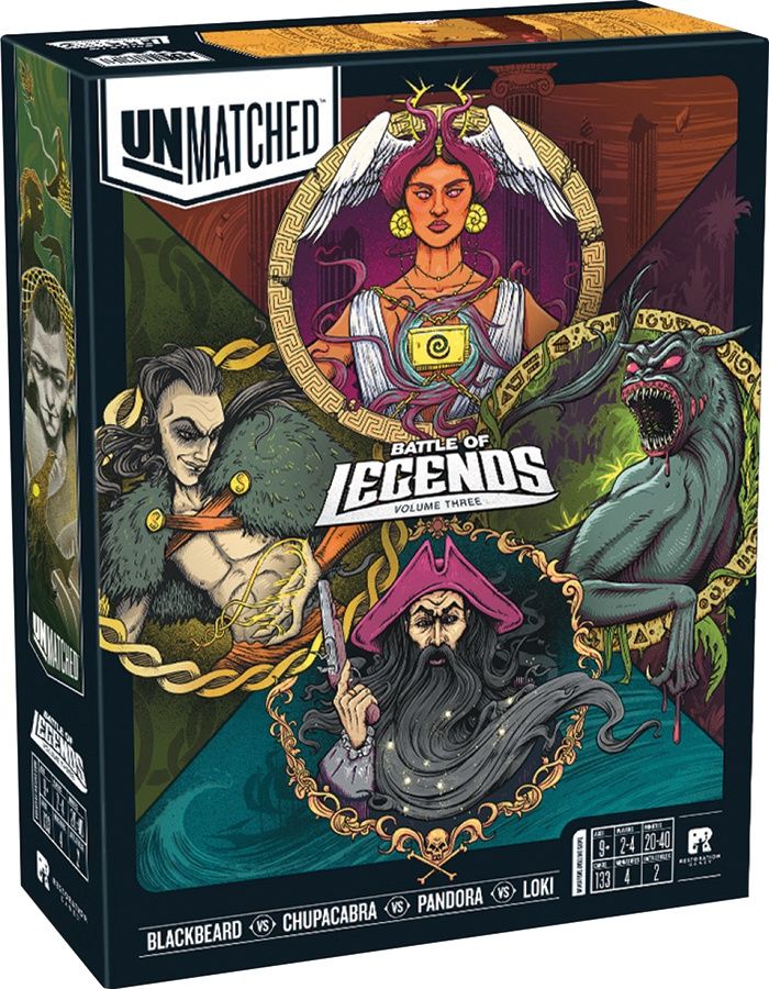 Unmatched: Battle of Legends Vol. 3 - Blackbear, Chupacabra, Pandora, and Loki