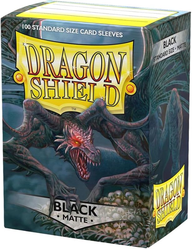Dragon Shield Sleeves: Standard - Matte Black (100 ct.)