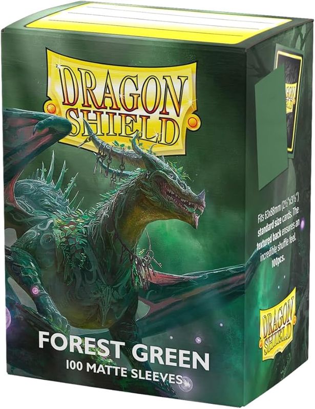Dragon Shield Sleeves: Standard - Matte Forest Green (100 ct.)