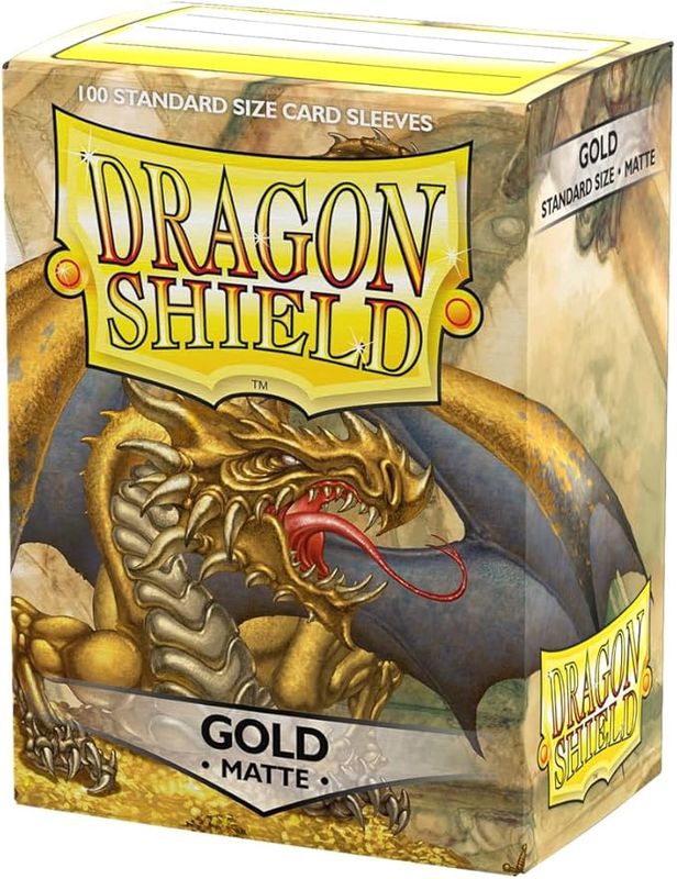 Dragon Shield Sleeves: Standard - Matte Gold (100 ct.)